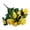 Yellow, variant on Artificial Azaleas Flower Bouquet Silk Petals for Wedding Ceremony Party Home Decor