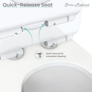 Carre One-Piece Square Toilet Dual-Flush 1.1/1.6 gpf