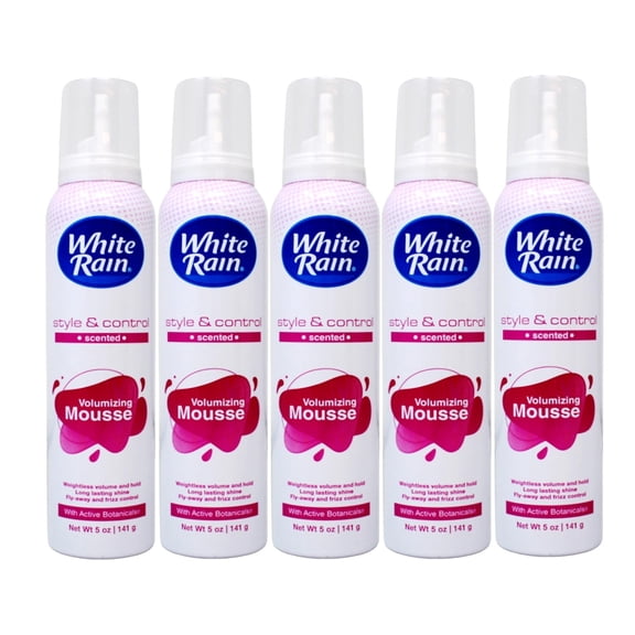 White Rain Volumizing Hair Styling Mousse, 5 oz, 5 Piece (5 Pack)