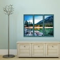 thumbnail image 3 of IDEA4WALL Wall Murals for Bedroom Fake Window Beach Blue Window Removable Wallpaper Peel and Stick Wall Stickers - 24x32 inches, 3 of 4