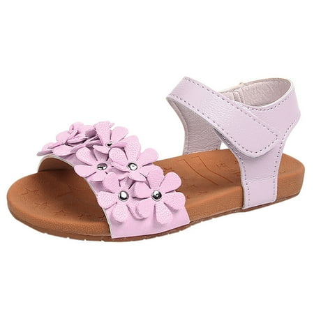 

Kids Sandals Beach Sole Princess Shoes Floral Sandals Sneakers