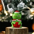 thumbnail image 6 of Deeceymbur Christmas Frogs Figurine Festive with Santa Hat Cape Ornament Cute Resin Ornament 1.97x1.57 In, 6 of 6