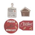 thumbnail image 2 of Decoraciones navideñas para bandejas escalonadas, 4 piezas de letreros de madera, decoración de granja para bandejas escalonadas, juego de decoración de ba, 2 of 12