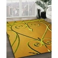 thumbnail image 3 of Ahgly Company Machine Washable Indoor Rectangle Transitional Mahogany Brown Area Rugs, 8' x 10', 3 of 7