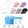 thumbnail image 2 of 6 pair Grip Yoga Pilates Socks Non Slip Barre Anti Athletic Socks with Grips for Women, 2 of 5