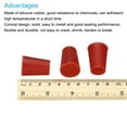 thumbnail image 4 of Uxcell Silicone Rubber Tapered Plug 14.3mm to 19mm Solid Brown for Powder Coating, Painting, Laboratory Use 10 Pieces, 4 of 5