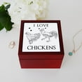 thumbnail image 4 of CafePress - I Love Chickens - Keepsake Box, Finished Hardwood Jewelry Box, Velvet Lined Memento Box, 4 of 5
