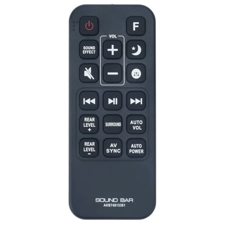 AKB74815381 Replace Remote for LG Sound Bar SPJ8B-W SJ7 SJ7-C SJ7C SPJ8BW System