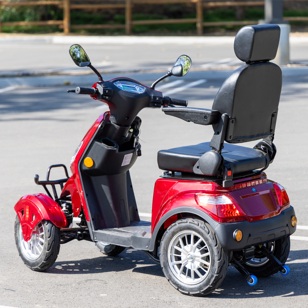 SKRT Electric Large 4 Wheel Mobility Scooters, Heavy Duty Wheelchair Device, 400 LBS Capacity for Seniors & Adults, Speed Adjust, Remote Key, Assembled In US, Receive Ready to Ride