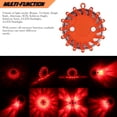 thumbnail image 3 of Red Magnética Led Flare Emergency Road Beacon Recargable Luz De Seguridad Para Automóvil Con 9 Modos Intermitente Linterna Estroboscópica Sos Para Marine Boat Rescue Camping Senderismo Cateissary HA025489-01, 3 of 5