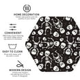 thumbnail image 3 of Lsque Skeleton Pattern 4" Drink Coasters Set of 4, PVC Leather Absorbent Coasters, Table Coaster Set Decorative Coffee Cup Coasters Housewarming Gift -Hexagon, 3 of 6