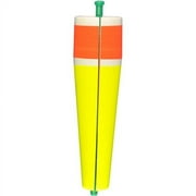 (6 pack) Comal Weighted Popping Fishing Float, Red/Yellow, 3-inch