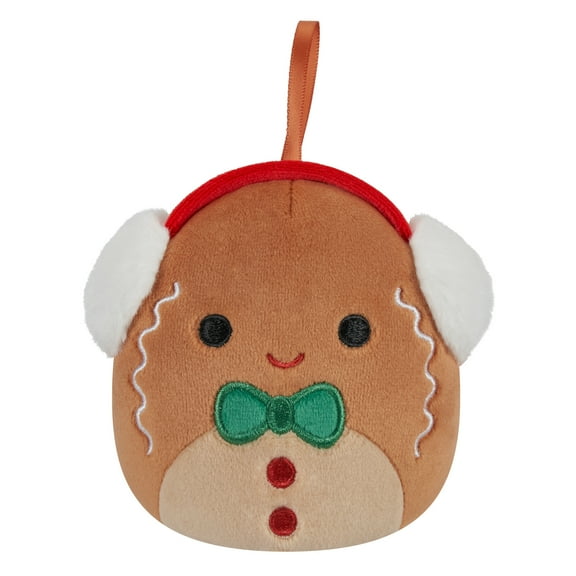 Squishmallows Official Plush 4 inch Gingerbread Ornament - Childs Ultra Soft Stuffed Toy