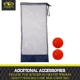thumbnail image 5 of Athletic Works Timber Wooden 2-Player Pickleball Paddle Set, Includes 2 Paddles/2 Pickleballs/Carry Bag, Red/White/Blue, 5 of 6