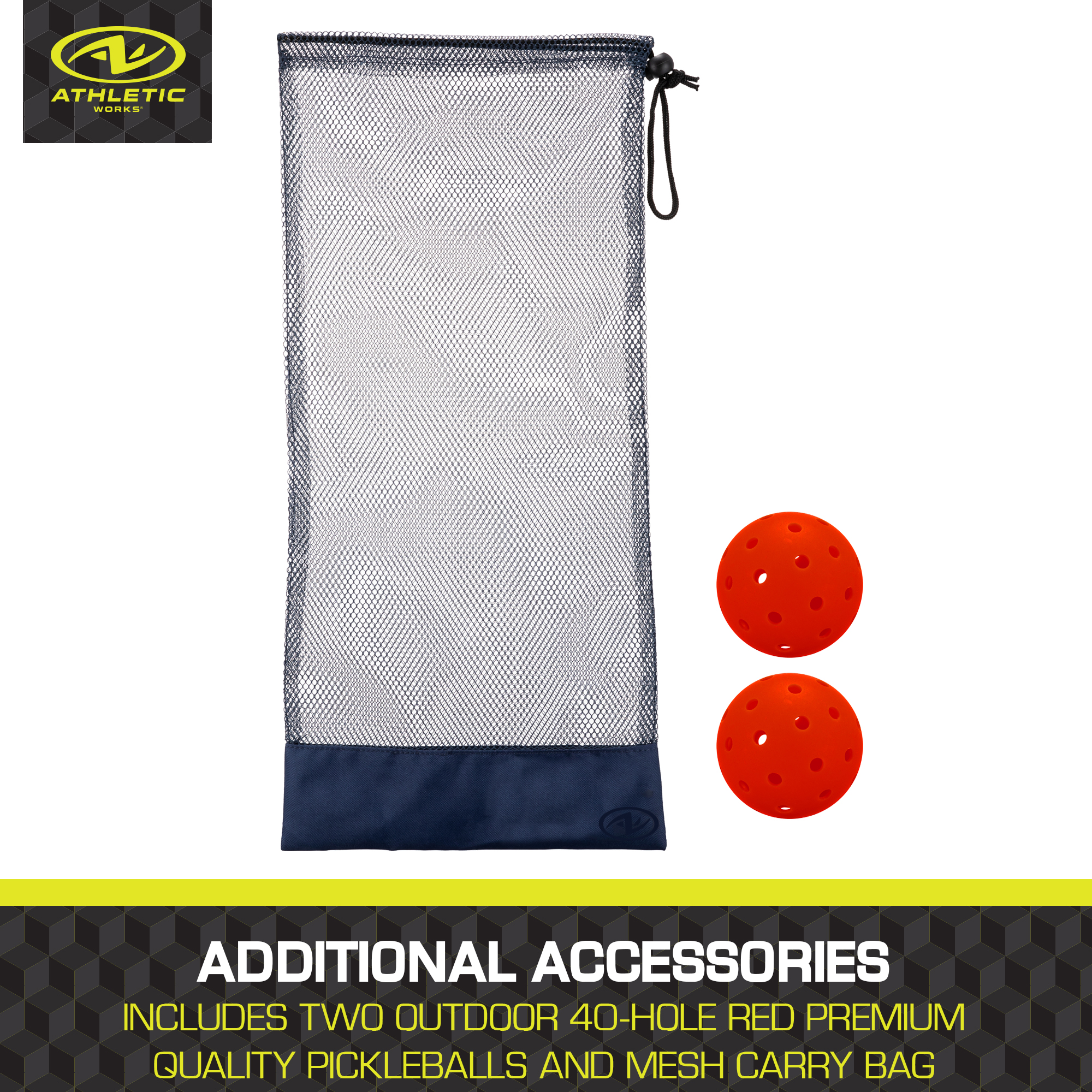 Set de Paletas de Pickleball Timber de Madera para 2 Jugadores, Incluye 2 Paletas/2 Pelotas/Bolsa de Transporte, Rojo/Blanco/Azul 5