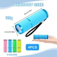 4 Pack Small Torch Mini Torches LED Super Bright with 9 LEDs,Kids Torch ...