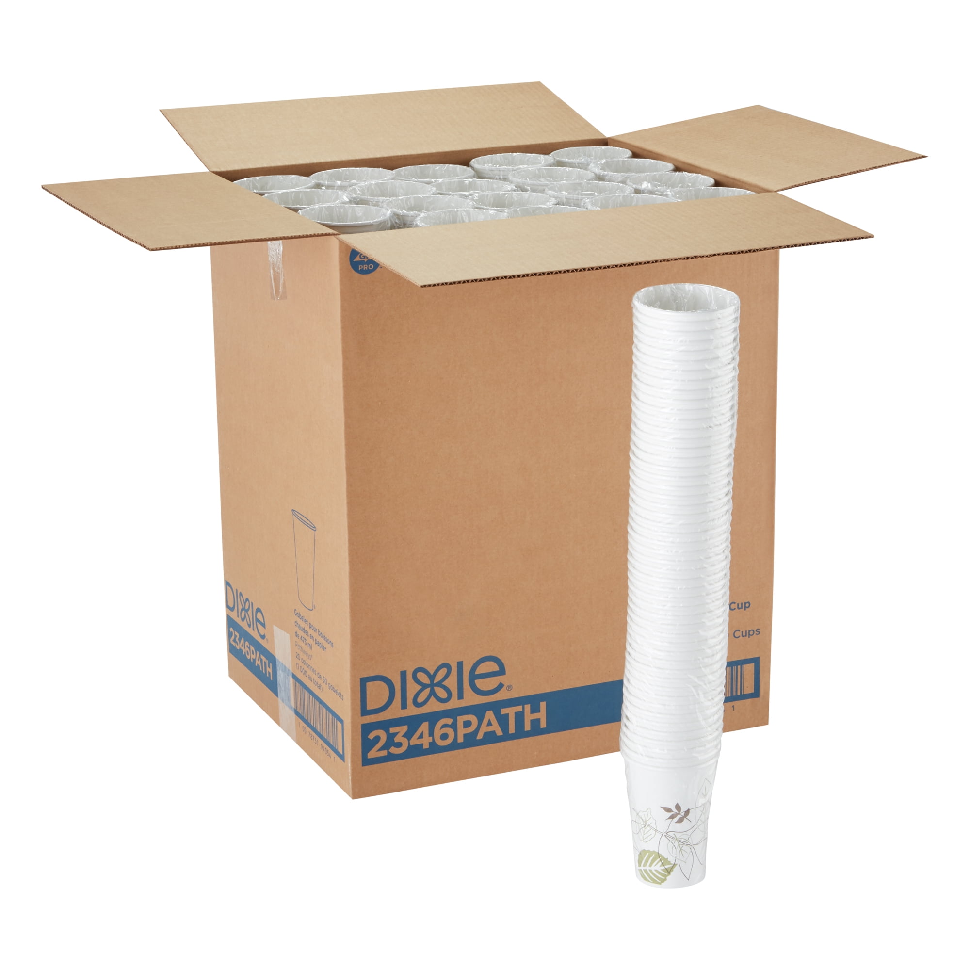 Dixie® 16 oz. Paper Hot Cup (2346PATH) by Disposable Coffee Cups, Pathways®, 20