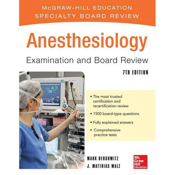 McGraw-Hill Specialty Board Review Anesthesiology Examination and Board Review 7/E, (Paperback)