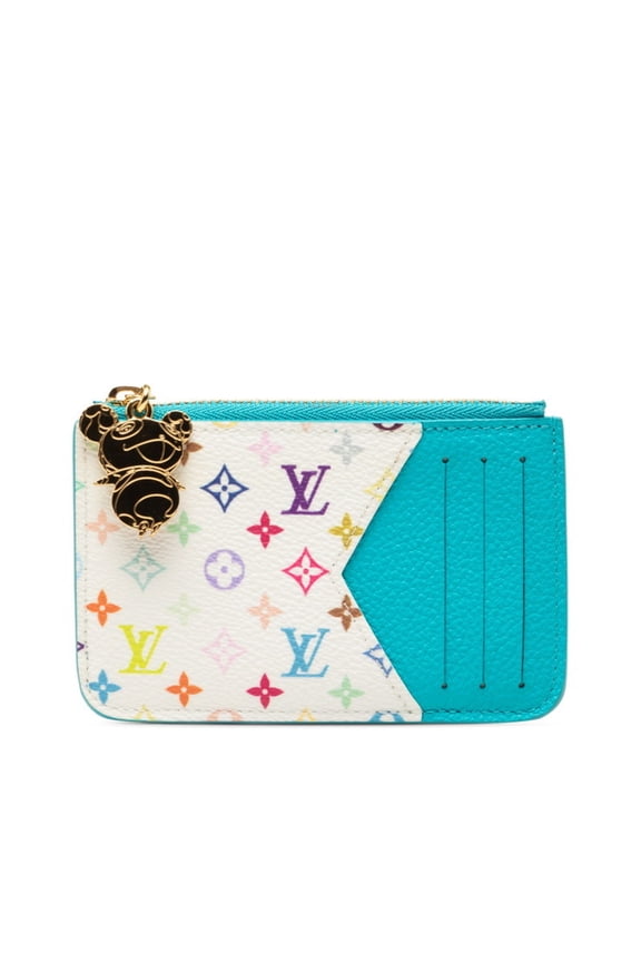 Pre-Owned Louis Vuitton x Takashi Murakami Porte Cartes Romy Fragment Case Wallet/Coin Purse...