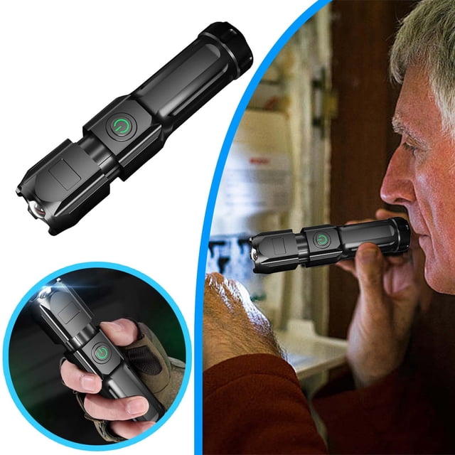 Flashlight | Flashlight Strong Light Charging Portable Mini Flashlight for Home and Outdoor use with Long Reach LED