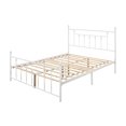 thumbnail image 3 of Home Design Melia Queen Platform Bed Frame, White, 3 of 4