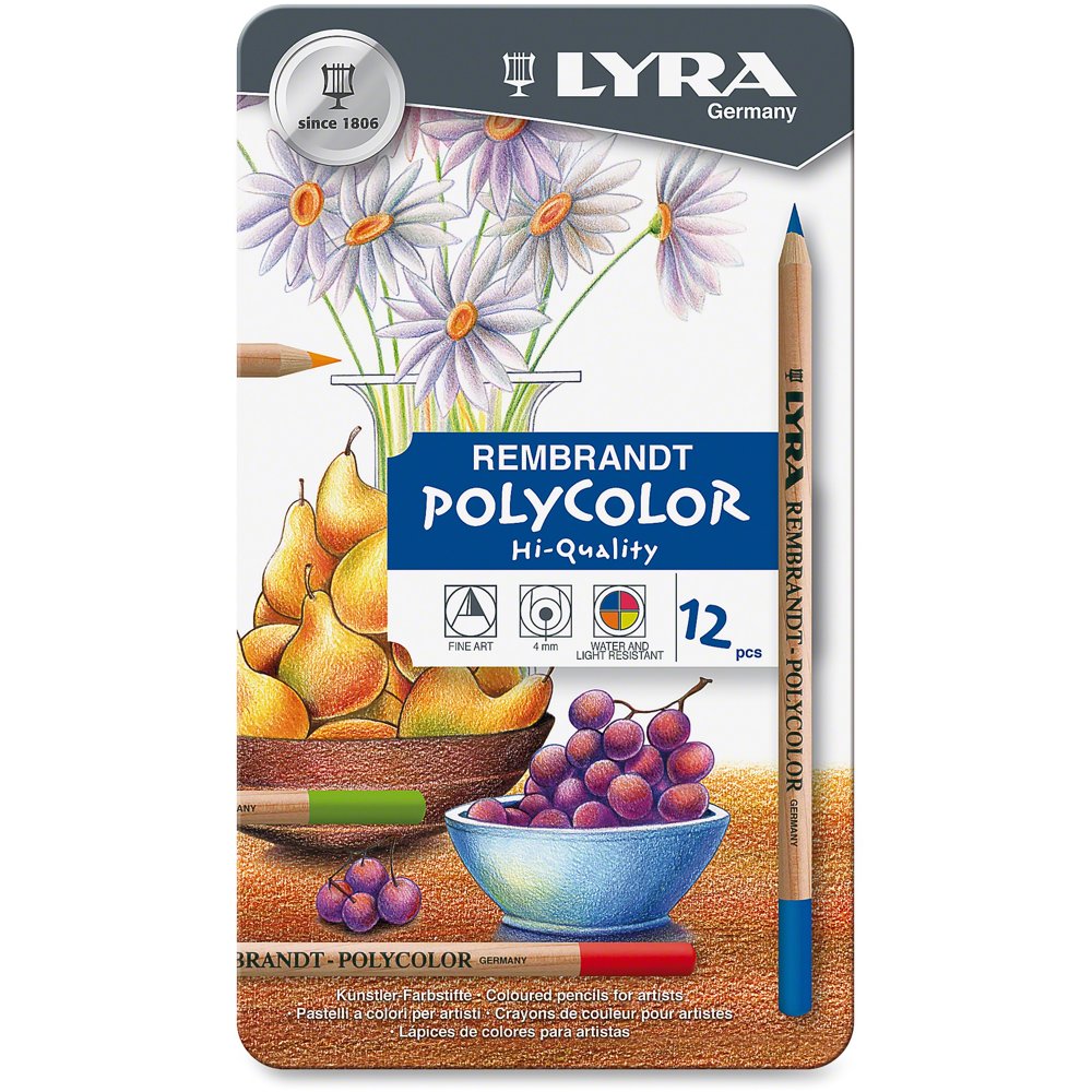 LYRA, DIX2001120, Polycolor Hiquality Colored Pencils, 12 / Set