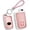 Keychain-B-pink, variant on Key Fob Cover Compatible with Toyota Avalon Tacoma Tundra 4Runner Prius RAV4 Camry Highlander Sequoia Corolla 2012-up 4 Button Keychain Case Holder Protector,Keychain-A-pink