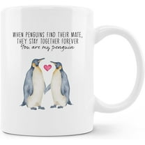 Couple Penguin Gifts Mug - Penguin Wedding Gifts For Couple Coffee Mug, Couple Gifts For Christmas, Couples Gifts For Husband And Wife, Valentines Gifts For Him Her, 11oz Ceramic Coffee Mug