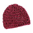 thumbnail image 4 of GUOOL Mesh Crochet Hair Net Curls Hair Wrap Lightweight Soft Elastic Crocheted Cap Red, 4 of 9