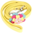 thumbnail image 1 of ZOUSSIQI Beautiful Flower Pet Pulling Rope Puppy Dog Pulling Cable Leash (Yellow) CW2519#590, 1 of 11