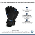 thumbnail image 5 of CTM Kids' Solid Color Winter Ski Glove with Wrist Strap by Wootie, 5 of 5