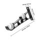 thumbnail image 2 of unbranded 4Ud Soporte De Pared Para Barra De Doble Resistente En Hierro Color Negro, 2 of 8