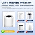 thumbnail image 2 of 4 Pcs White Core 200S Replacement Filter True HEPA Activated Carbon, 2 of 8