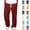 04# Wine, variant on Mens Casual Corduroy Pants Lightweight Elastic Waist Drawstring Pants Straight Baggy Pants with Pockets Navy L
