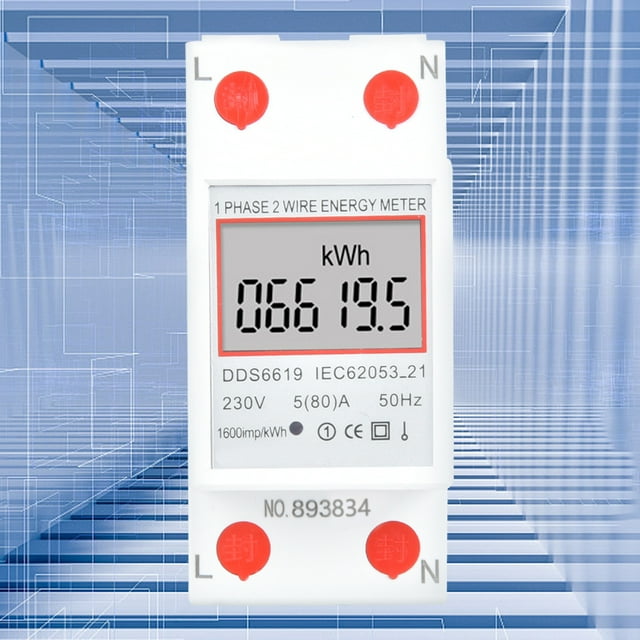 Energy Meter, Accurate Intelligent Electronic Power Meter For Measuring Electrical Energy