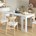 thumbnail image 2 of HOMCOM Foldable Table, Extendable Dining Table Seats up to 6 People, 2 of 10