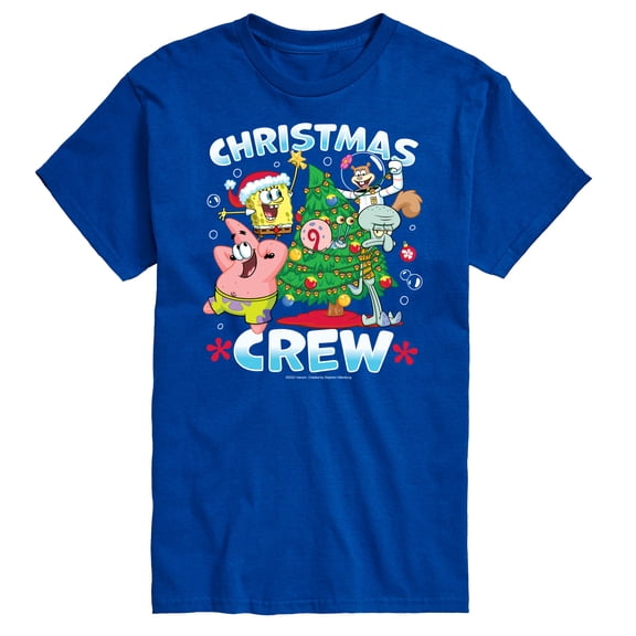SpongeBob SquarePants - Christmas Crew - Men's Short Sleeve Graphic T-Shirt