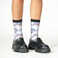 thumbnail image 4 of Naloa Snowy Cottage Holiday Scene Kids Socks Unisex Kids and Toddlers' Crew Socks, ,1 Pairs, 4 of 5