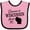 Pink and Black, variant on Inktastic Someone in Wisconsin Loves Me Boys or Girls Baby Bib
