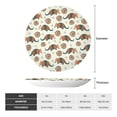 thumbnail image 2 of Yiaed Colorful Armadillos1 Print Bone China Decorative Plate Ceramic Dinner Plates Art Crafts with Display Stand-8in, 2 of 6