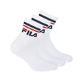 thumbnail image 1 of FILA Calcetines unisex, 3 Pares de Quarter - Calcetines cortos, Sport, Puño con Logo, uni Blanco 43-46, 1 of 2