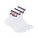 thumbnail image 1 of FILA Calcetines unisex, 3 Pares de Quarter - Calcetines cortos, Sport, Puño con Logo, uni Blanco 39-42, 1 of 2