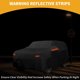 thumbnail image 3 of Funda para auto impermeable para todo clima, protección exterior contra el sol y la lluvia, con tiras reflectantes, negra para Kia Telluride, 3 of 7