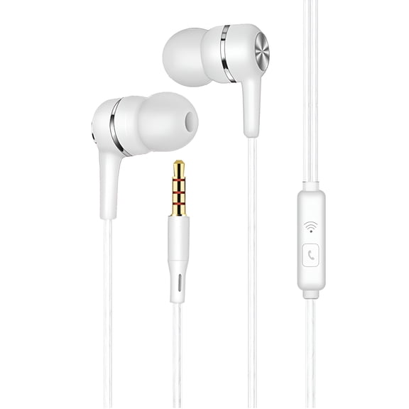 GJX Wired Stereo Earbuds - with Built-in Microphone, 10mm Speaker, and 3.5mm Plug, for Android Phones and Other Devices