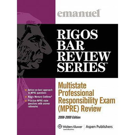 Pre-Owned Multistate Professional Responsibility Exam (MPRE) Review (Emanuel's Rigos Bar Review Series) (Paperback) 0735578400 9780735578401