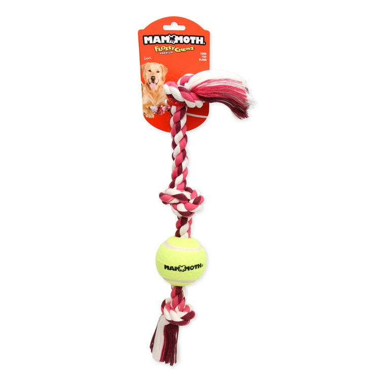 Flossy top chews rope