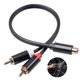 thumbnail image 2 of Divisor Macho Cable Auxiliar Divisor De Auriculares Cable De Audio Rca Adaptador De Conector Cable De Audio Estéreo De Alto Rendimiento Para Altavoz De Auriculares De Audio,0.3M / 11.79 Pulgadas seitruly VI006005-00, 2 of 7