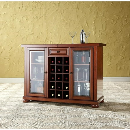 Crosley Furniture Alexandria Sliding Top Bar Cabinet