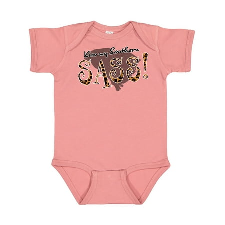 

Inktastic South Carolina Kiss my Southern Sass! in Leopard Print Gift Baby Girl Bodysuit