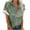 Army Green, variant on Fesfesfes T Shirt Women's Casual Lapel Blouse Short Sleeve Print Loose Shirt Tops Buttons Cardigan Ladies T Shirts Short Sleeve 2XL(US:12)